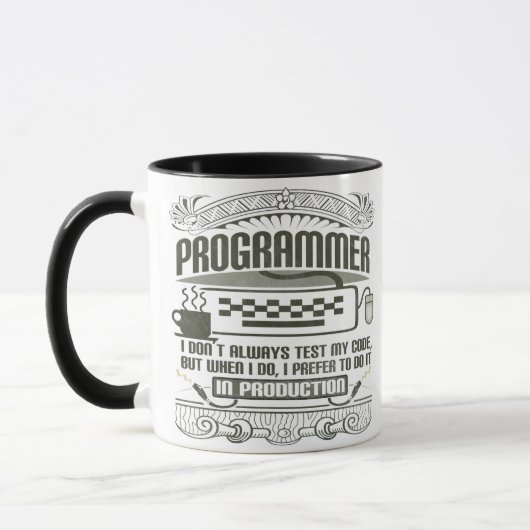 Mug Je n'examine pas toujours mon code (Gauche)