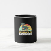 Mug Je Parle À Mon Dachshund (Centre)