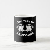 Mug Je Parle À Raccoons Animal Panda Raccoon Motif Cad (Centre)