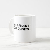 Mug Je parle citations de films fluents, amoureux du f (Devant gauche)