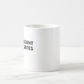 Mug Je parle citations de films fluents, amoureux du f (Centre)