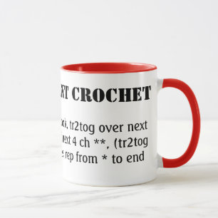 Mug Je parle couramment crochet