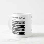 Mug Je parle couramment dedans (Devant gauche)