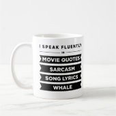 Mug Je parle couramment dedans (Gauche)