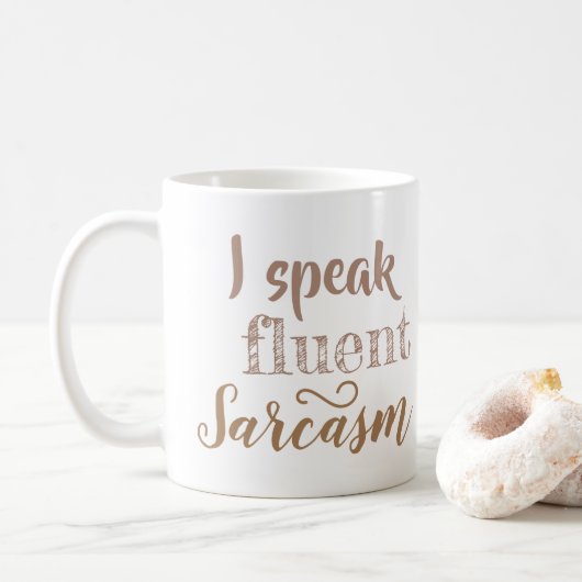 Mug Je parle couramment le sarcasme (Avec donut)