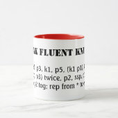 Mug Je parle couramment le tricot (Centre)