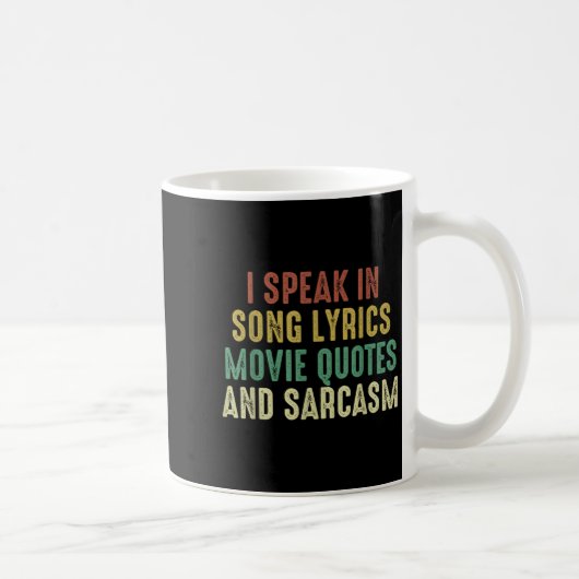 Mug Je Parle Dans Les Citations De Cinéma Chansons Et (Droite)