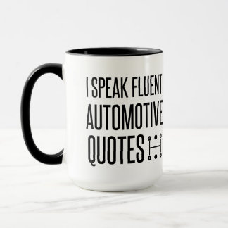 MUG JE PARLE DE CITATIONS D'AUTOMOBILES FLUENTES