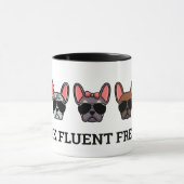 Mug Je Parle Fluent Frenchie Funny French Bulldog Cita (Centre)