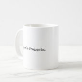 Mug Je parle français, je parle français muet (Devant gauche)
