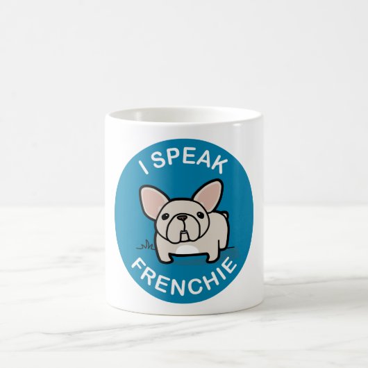 Mug Je parle Frenchie - bleu (Centre)