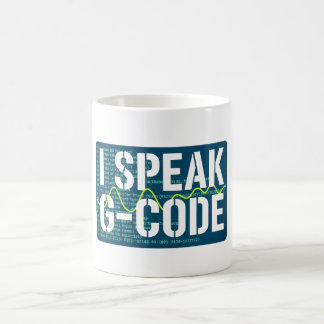 Mug Je parle G-Code CNC Machiniste Programmeur Drôle
