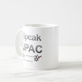 Mug Je parle la nomenclature de chimie d'IUPAC (Devant gauche)