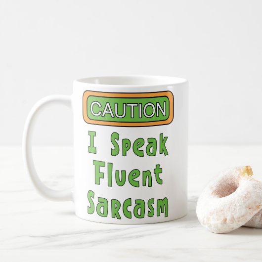 Mug Je Parle Sarcasme Fluent (Avec donut)