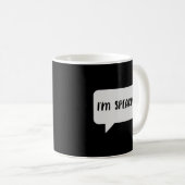 Mug Je parle une citation (Devant droit)