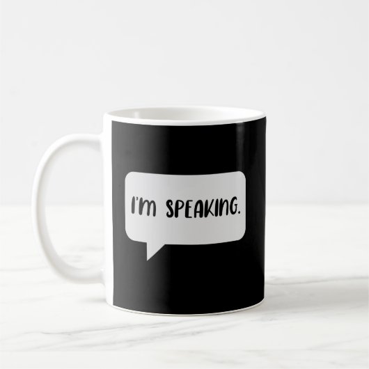 Mug Je parle une citation (Gauche)