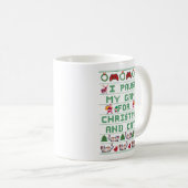MUG JE PARUSE MON JEU POUR NOËL ET CHAUSSURES (Devant droit)