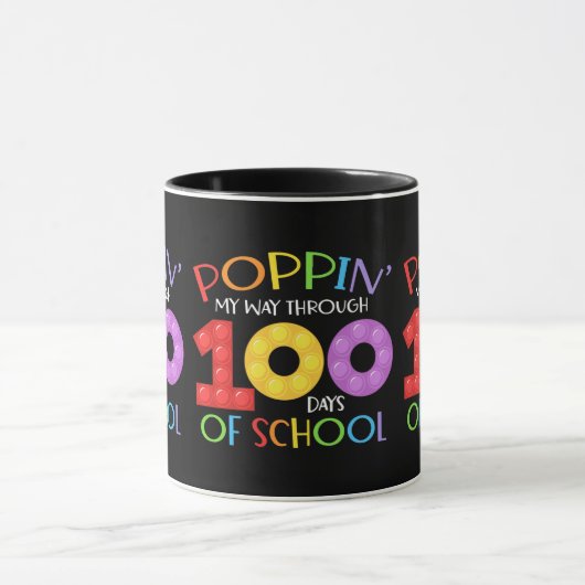 Mug Je passe 100 jours à l'école (Centre)