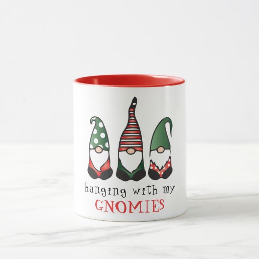 Mug Je Passe Avec Mes Gnomies Drôle Noël En Disant (Centre)