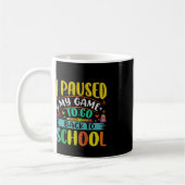 Mug Je Pause Mon Jeu À Retour À L'École Étudiant Premi (Gauche)