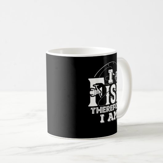 Mug Je Pêche Donc Je Pêche Pêcheur Funny (Devant droit)