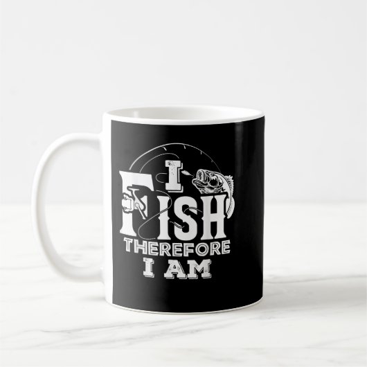Mug Je Pêche Donc Je Pêche Pêcheur Funny (Gauche)
