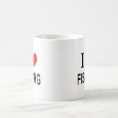 MUG JE ❤️ PÊCHE J'AIME PÊCHER J'AIME PÊCHE COEUR PÊCHE (Centre)