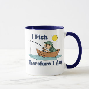 Mug Je pêche, par conséquent je suis