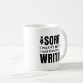 Mug Je Pensais À Écrire (Devant droit)