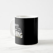 Mug Je Pensais À La Pêche - Drôle Cadeau De Pêche (Devant gauche)
