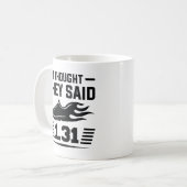 Mug Je Pensais Qu'Ils Disaient 2,31 Km (Devant gauche)