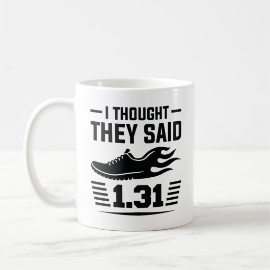 Mug Je Pensais Qu'Ils Disaient 2,31 Km (Gauche)
