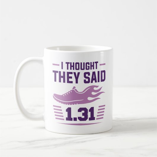 Mug Je Pensais Qu'Ils Disaient 2,31 Km (Gauche)