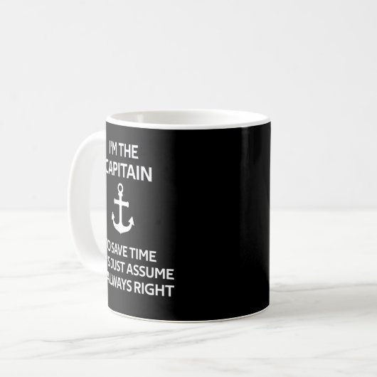 Mug Je pense à la voile voilier Cadeau (Devant gauche)