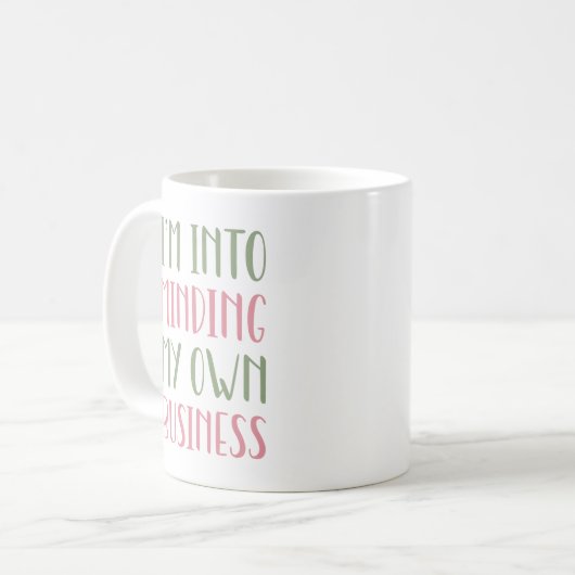 Mug Je pense à ma propre entreprise (Devant gauche)