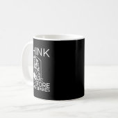 Mug Je Pense Donc Que Je Manque Mes Pieds (Devant gauche)