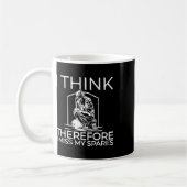 Mug Je Pense Donc Que Je Manque Mes Pieds (Gauche)