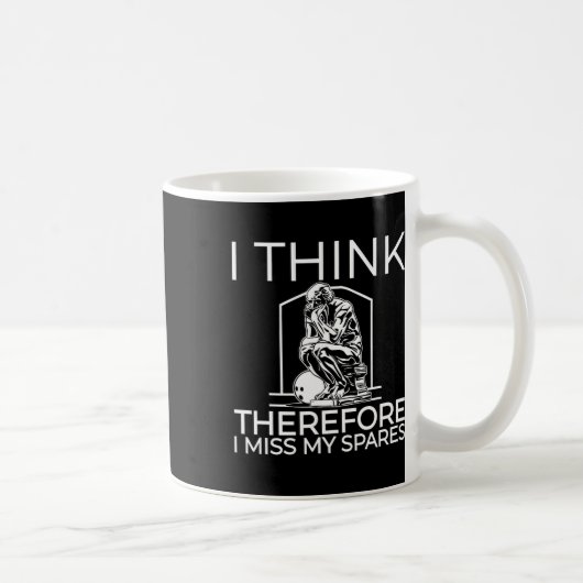 Mug Je Pense Donc Que Je Manque Mes Pieds (Droite)