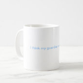 Mug Je pense mes boissons d'ange gardien (Devant gauche)