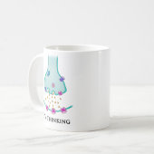 Mug Je pense neurone synapse (Devant gauche)