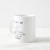 MUG JE PENSE QUE JE SUIS ALLERGIQUE AU MATIN AMUSANT (Devant gauche)