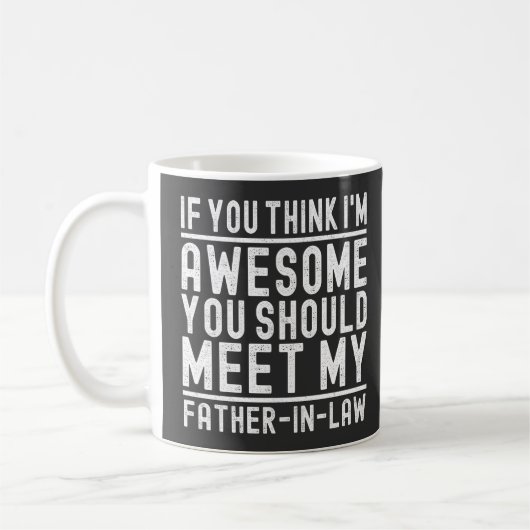 Mug Je pense que je suis génial, vous devriez rencontr (Gauche)