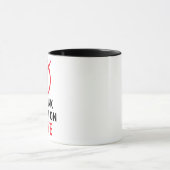 Mug Je pense que tu es sur le silence, le travail amus (Centre)