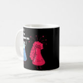 Mug Je pense que vous réagissez trop, Chimie Nerd drôl (Devant gauche)