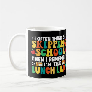 Mug Je Pense Souvent À Sauter L'École Drôle Dame Déjeu