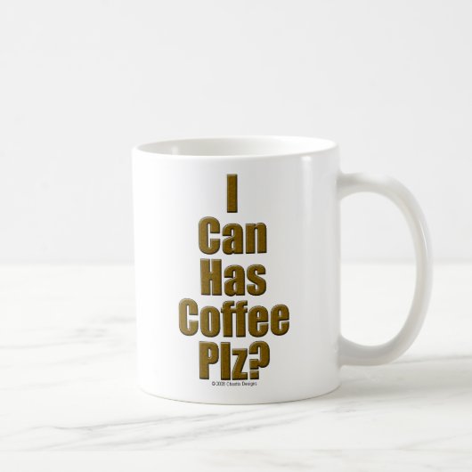 Mug Je peux a le PLZ de café ? (Droite)