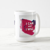 Mug Je peux et je vais le faire (Devant droit)