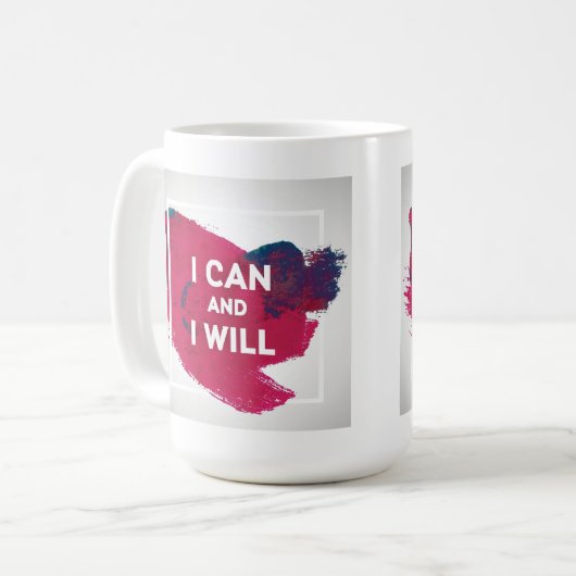 Mug Je peux et je vais le faire (Devant gauche)