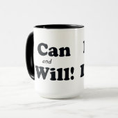 Mug Je peux et je vais le faire (Devant gauche)