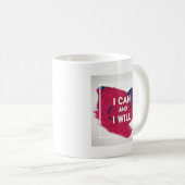 Mug Je peux et je vais le faire (Devant droit)
